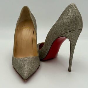 (SOLD) Christian Louboutin So Kate Glitter Heels Size 39